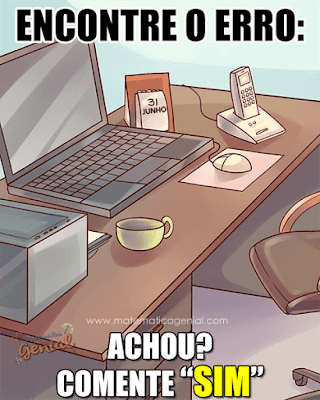 Teste visual - encontre o erro no escritório