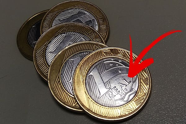 Moeda de R$1 real Moeda de R$1 real