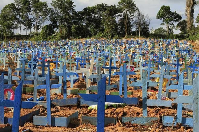 brasil recorde mortes covid-19
