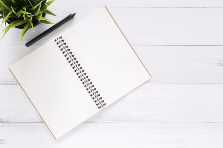 caderno para anotações de quando não usar crase