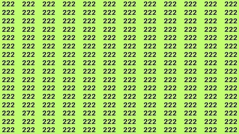 Você consegue encontrar o número 272 na imagem? Veja resposta e outros “testes”!