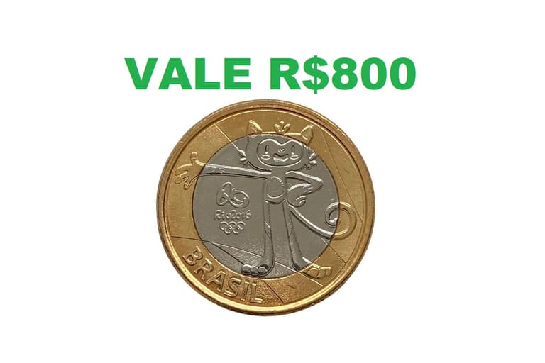 MOEDA 1 real mascote vinicius R$800