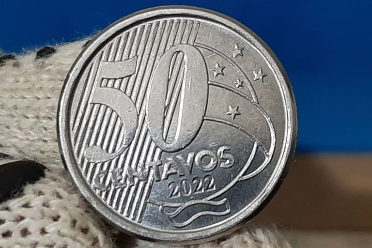 MOEDA de 50 Centavos com ESTE DETALHE vale até 300 vezes mais