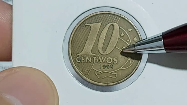 Se você tem ESTA MOEDA de 10 centavos em mãos, pode vender agora por até 2 mil vezes seu valor facial