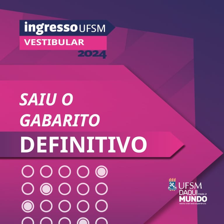 Vestibular UFSM 2024