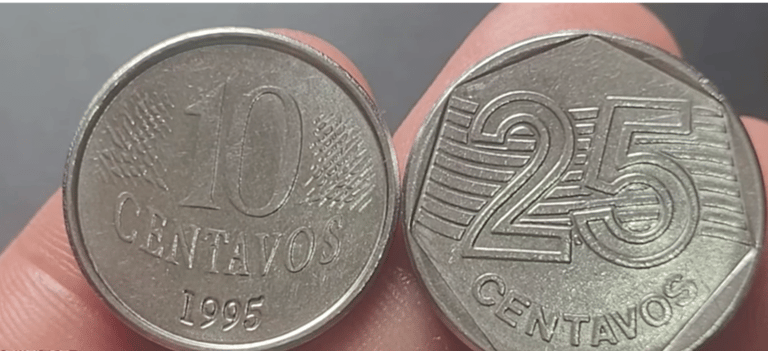 Moedas do Real que valem Ouro: 10 CENTAVOS e 25 CENTAVOS de 1995