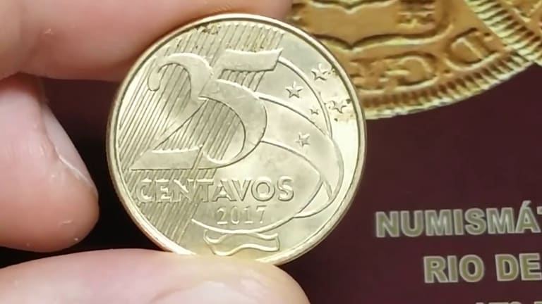 O grupo de moedas de 25 centavos que podem valer até R$160 em 2024 O grupo de moedas de 25 centavos que podem valer até R$160 em 2024