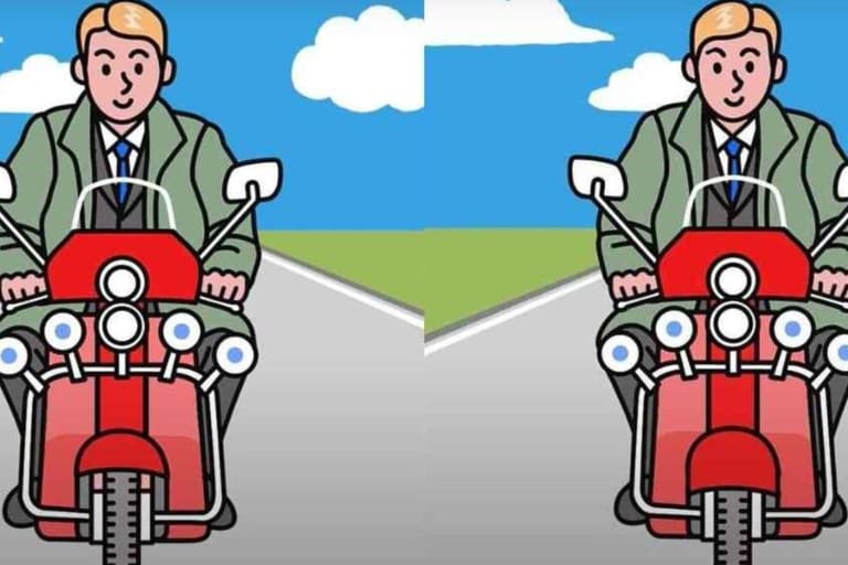 homem na scooter