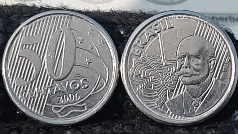 Colecionadores já pagam R$ 7 mil por essas duas moedas de 50 centavos; você tem? Colecionadores já pagam R$ 7 mil por essas duas moedas de 50 centavos; você tem?