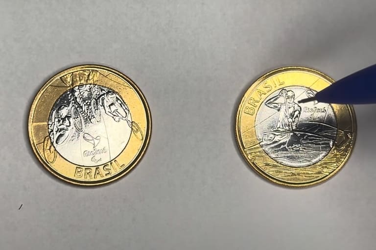 2 moedas de 1 real das olimpíadas que vale fortuna