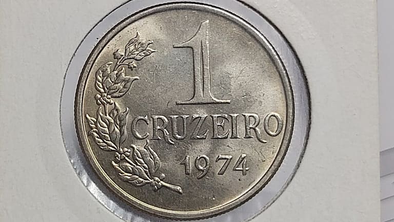 Moeda de 1 cruzeiro 1974 Moeda de 1 cruzeiro 1974
