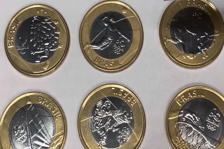 Moedas da série olímpica valem mais de R$ 6 mil