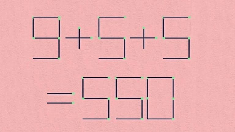 Teste de QI: será que você consegue resolver a equação movendo 1 palito?