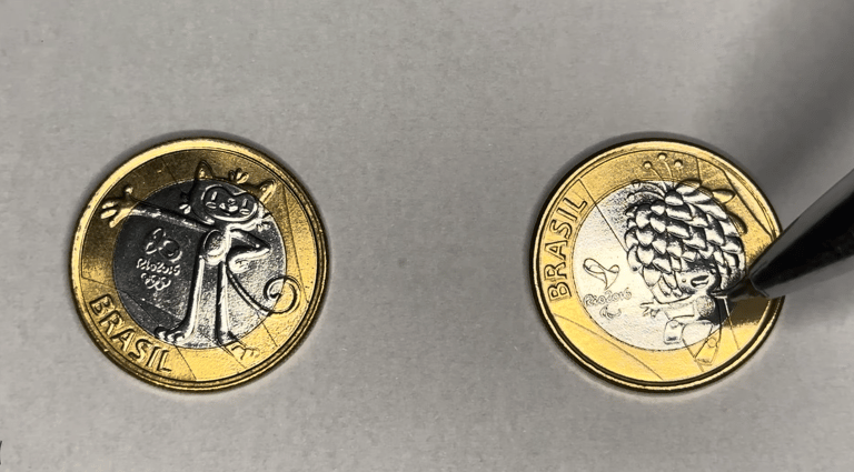 Moedas dos mascotes olímpicos