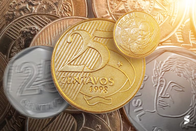 Moeda 25 centavos 2014
