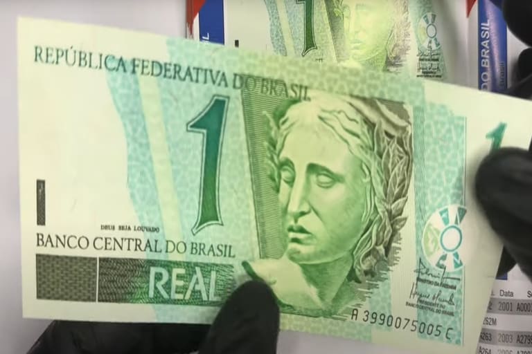 Valor da cédula de 1 real