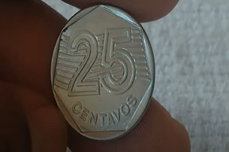 Moeda 25 centavos 1995 comemorativa