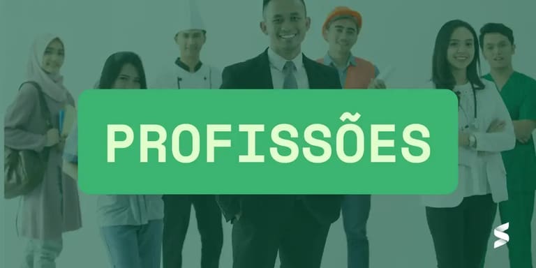 profissões Profissionais de diferentes áreas simbolizando carreiras em ascensão