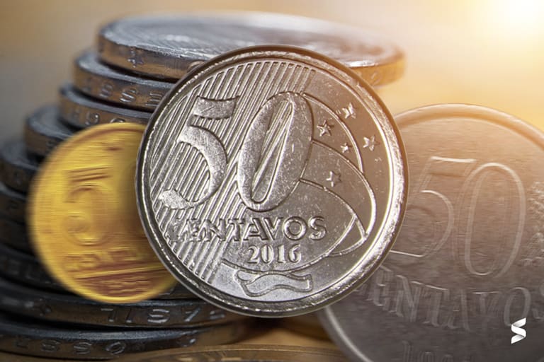 Moeda de 50 Centavos com erro de cunhagem pode valer muito Moeda de 50 Centavos com possível erro de cunhagem