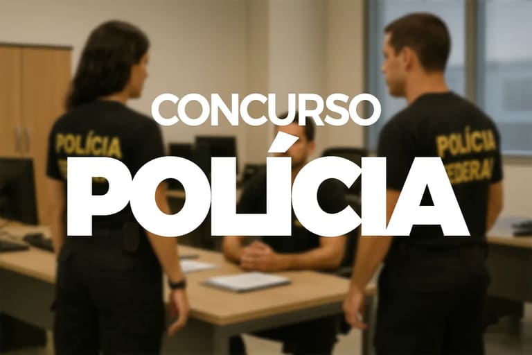 Concurso PF 2025 tem resultado do TAF e novas convocações previstas Imagem ilustrativa de dois policiais reforçando o concurso da Polícia Federal que entra na reta final com previsão de curso de formação em 2026.