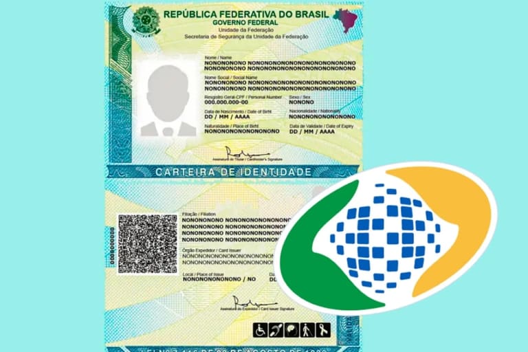 Carteira de identidade brasileira exigida pelo INSS para benefícios.