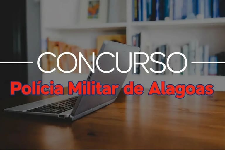 Concurso PM-AL Imagem destacando concurso público da Polícia Militar de Alagoas com vagas e salários altos.