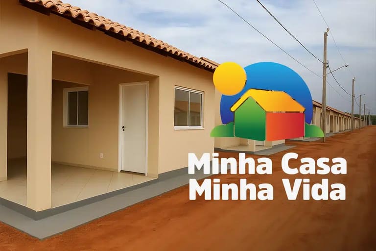 Casas populares do programa habitacional com foco em financiamento pelo Minha Casa Minha Vida.