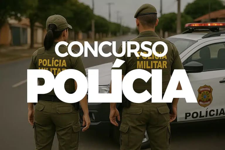 Policiais militares do Piauí em atuação ostensiva representam as etapas previstas no concurso da PM PI