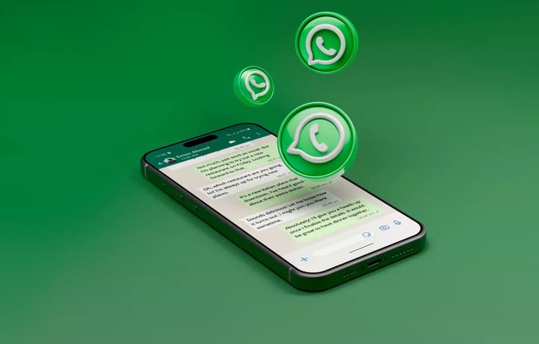 WhatsApp apresentando a funcionalidade de apagar mensagens após leitura.